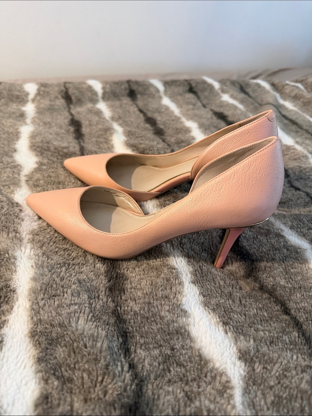 White House Black Market D'Orsay Pointed Pump in Blush